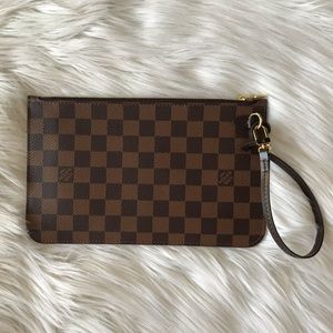 Louis Vuitton Damier Ebene Wristlet Pouch